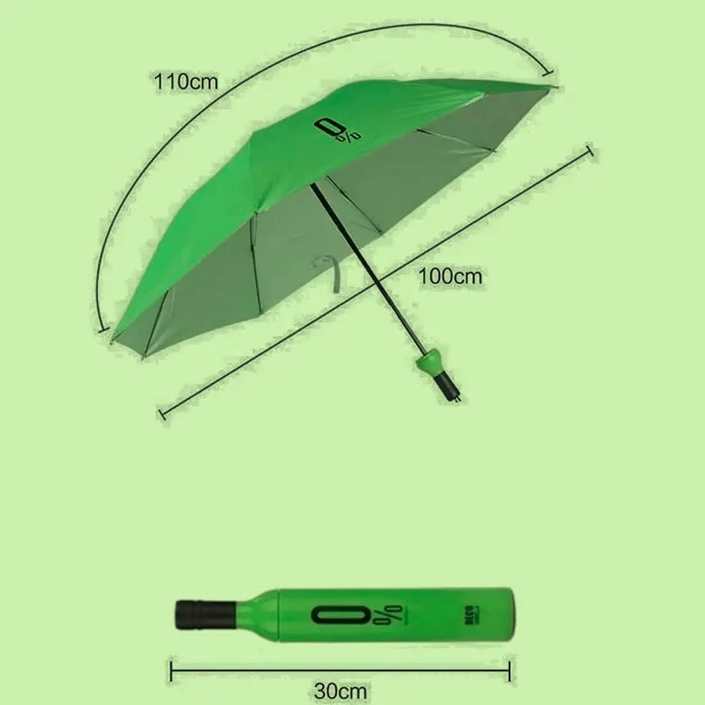 Mini Wine Bottle Umbrella Portable Folding UV Proof Compact Lightweight Travel Umbrella